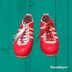 Rare Adidas red sneakers for women